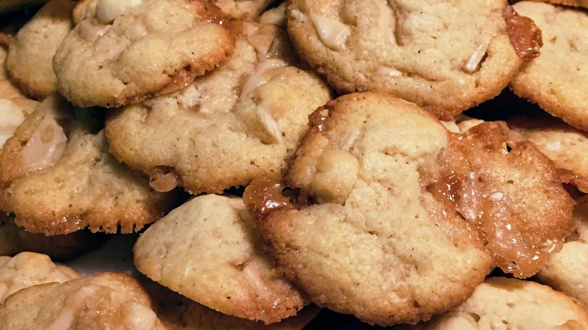Rezept Macadamia-Cookies mit weißer Schokolade in vegan und mini